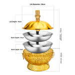 Chafing Dish Manufacturer - OEM/ODM Custom 4.5L Luxury Gold Stainless Steel