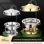 Chafing Dish Set Manufacturer - OEM/ODM Custom 4.5L Luxury Stainless Steel Hanging
