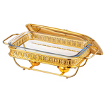 Food Warmer Manufacturer - OEM/ODM Custom 2L Gas Stainless Steel Gold Buffet
