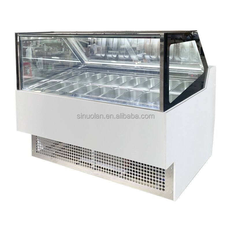 Gelato Showcase Manufacturer - Popular Commercial Display Freezer