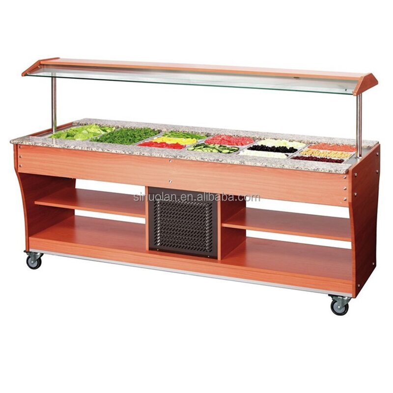 Buffet Table Top Cooler Factory - 2023 Cold Food Display Refrigerator
