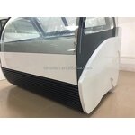 Ice Cream Display Freezer Manufacturer - Curved Glass Door Countertop