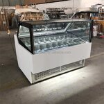 Ice Cream Display Refrigerator Factory - 16 Pans Gelato Freezer