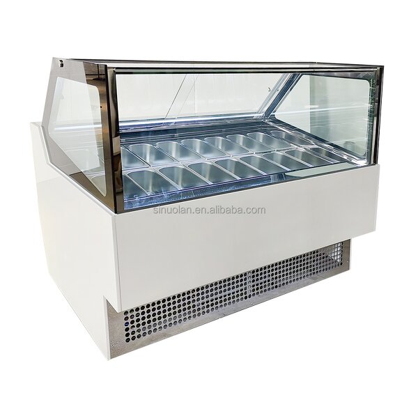 Ice Cream Display Refrigerator Factory - 16 Pans Gelato Freezer