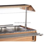Salad Bar Refrigerator Factory - Commercial Refrigerated Wooden Bar
