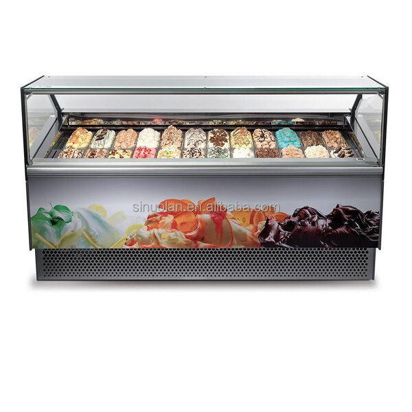 Ice Cream Display Case Supplier - Vertical Showcase Fridge Freezer