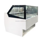 Ice Cream Display Freezer Factory - OEM Luxury Food Grade Cabinet