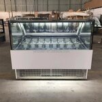 Ice Cream Display Refrigerator Factory - 16 Pans Gelato Freezer