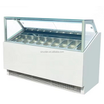 Gelato Display Freezer Manufacturer - 9 Pans Ice Cream Showcase