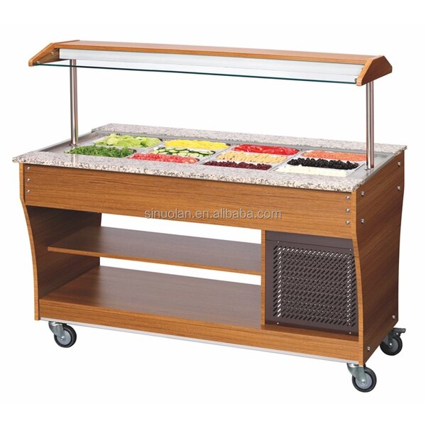 Buffet Station Display Supplier - Square Lift-up Salad Bar