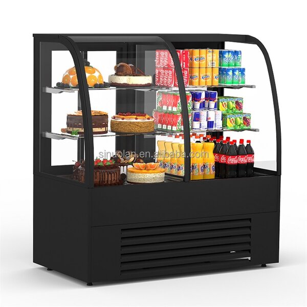 Cake Display Refrigerator Factory - 2 in 1 Curved Chiller Pastry