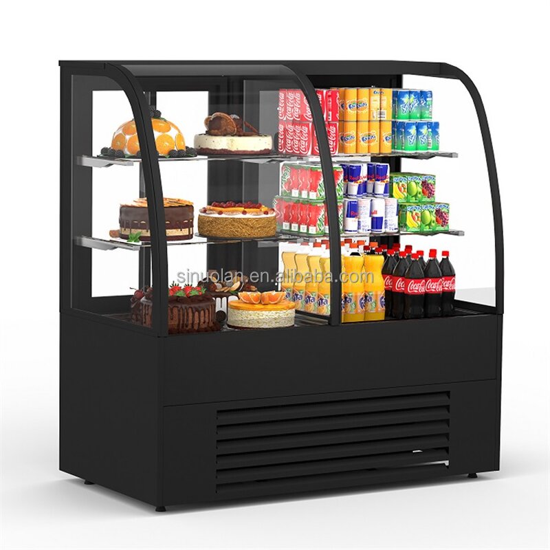 Cake Display Refrigerator Factory - 2 in 1 Curved Chiller Pastry