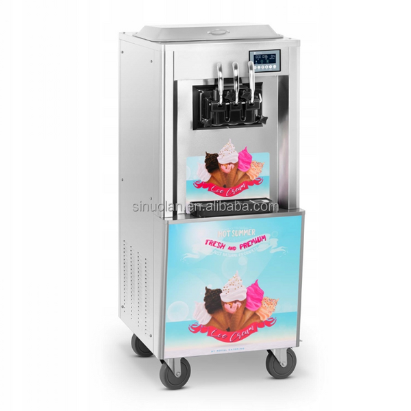 Soft Serve Ice Cream Machine Manufacturer - 3 Flavors 25L/H Capacity