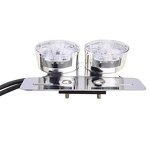 Motorcycle Tail Light Supplier - Chromed Base Clear Universal Cat Eye