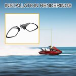 Motorboat Rearview Mirror Factory - Left for WaveRunner VX110 Series