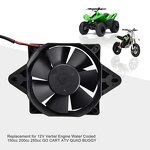 Motorcycle Radiator Fan Supplier - 12V DC Square for 200-250cc ATV