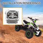 Cylinder Head with Valve Factory - for GY6 49-50cc Scooter Engine