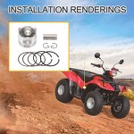 Motorcycle Piston Kit Supplier - 39mm Assembly for 50cc Horizontal Engine