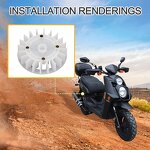 Fan Blade Wheel Factory - Replacement for GY6 49-50cc 139qmb Scooter