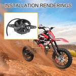Motorcycle Radiator Cooling Fan Factory - 12V DC Fit for 150-250cc ATV