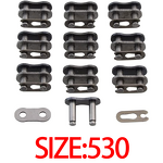 Motorcycle Chain Link Kit Factory - 10pcs 530 Master for ATV Dirt Bike