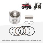 Motorcycle Piston Kit Supplier - 39mm Assembly for 50cc Horizontal Engine
