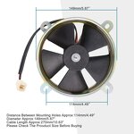 Motorcycle Radiator Cooling Fan Factory - 12V for 150-200cc Quad Dirt Bike