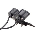 Motorcycle Tail Light Manufacturer - Chrome Double Cat Eye with Signals