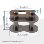 Motorcycle Chain Link Kit Factory - 10pcs 530 Master for ATV Dirt Bike