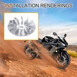 Motorcycle Fan Wheel Factory - 12 Blade for GY5 125-150cc Variator