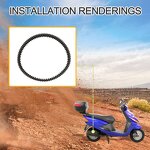 Motorcycle Belt Supplier - 23100-69T-000-00 for Spacy110 SCR110 Lead 100