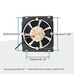 Motorcycle Radiator Fan Factory - 12V DC Square for 250cc Water-cooled