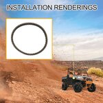 Motorcycle Clutch Drive Belt Supplier - 3211186 for Polaris RZR XP 4 Turbo