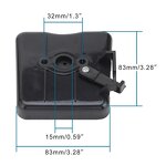 Motorcycle Air Filter Factory - Black for 2 Stroke 43-49cc Pocket Bike