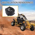 Motorcycle Radiator Fan Cover Supplier - Cubierta for GY6 125-150cc ATV