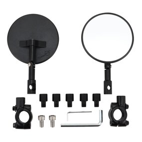 Motorcycle Rearview Mirrors Supplier - Foldable with Mounting Adapter Set