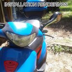 Motorcycle Rearview Mirrors Factory - 8mm for 50-250cc Moped ATV