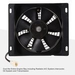 Motorcycle Radiator Fan Factory - 12V DC Square for 250cc Water-cooled