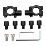 Motorcycle Rearview Mirrors Supplier - Foldable with Mounting Adapter Set