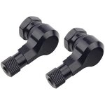 Motorcycle Valve Stems Supplier - 90 Degree Pair Spiracle Silvery