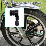 Motorcycle Valve Stems Supplier - 90 Degree Pair Spiracle Silvery