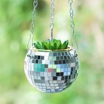 Disco Ball Planter Manufacturer - OEM/ODM Custom with Hook Chain Wooden Stand