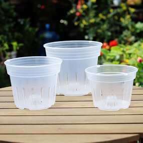 Orchid Pot Manufacturer - OEM/ODM Custom Clear with Holes and Saucers