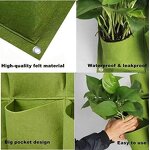 Hanging Planter Bag Manufacturer - OEM/ODM Custom 4pcs 4 Pocket Felt Grow Bag