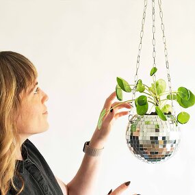 Disco Ball Planter Manufacturer - OEM/ODM Custom 4-12 Inch with Macron Rope