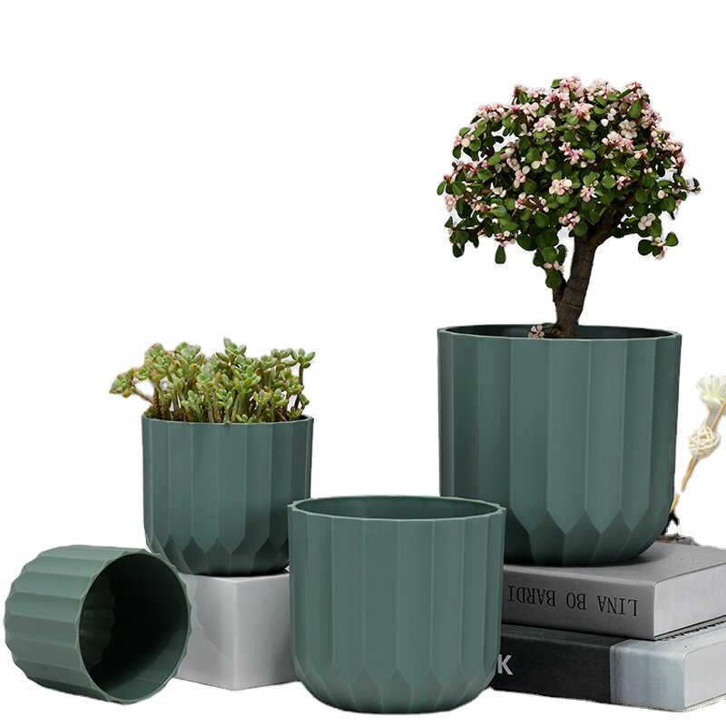Flower Pot Manufacturer - OEM/ODM Custom Geometric Chinese Antique Plastic