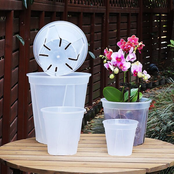 Orchid Pot Manufacturer - OEM/ODM Custom Clear Plastic with Holes Saucers