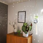 Disco Ball Planter Manufacturer - OEM/ODM Custom Round Mirror with Metal Rope