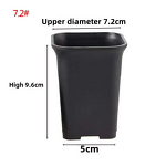 Seedling Pot Manufacturer - OEM/ODM Custom Classic Black Gallon Square