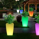 Luminous Flower Pot Manufacturer - OEM/ODM Custom Solar Garden Sculpture Planter